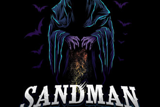 do make an modern custom horror logo