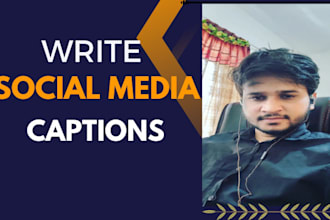 write caption for instagram and facebook