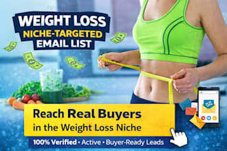 weight loss niche targeted email list for email marketing