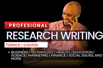 do research writing on your topic