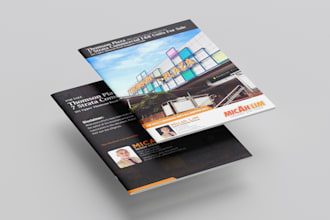 design commercial offering memorandum, flyer, brochure