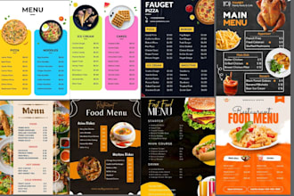 design creative awesome restaurant menu food menu