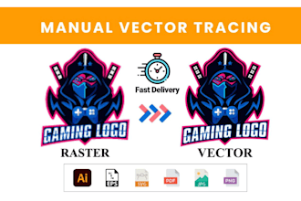 vectorize your logo, image, or sketch into high quality vector