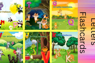 design colorful HD flashcards