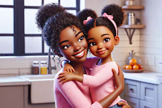do children book illustration and story book illustration