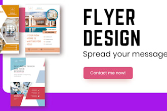 design PDF flyer for advertising, commercial, corporate, academic