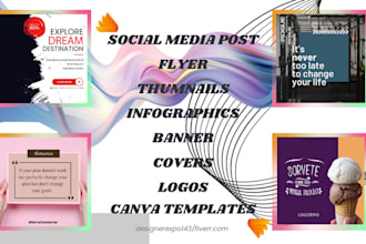 social media posts and canva templates