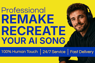 remake or recreate ai song generated to high quality produce