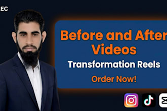 create stunning before and after transformation videos