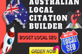 do 250 australia citations and directory for local seo