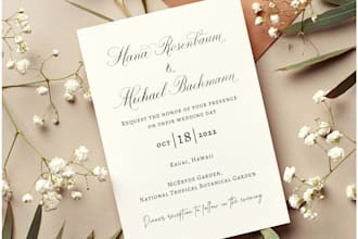 create your wedding stationery with calligraphy