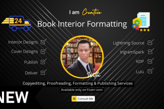 format and publish books on ingramspark, KDP or lulu
