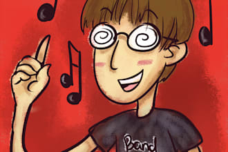 draw an avatar of you or a friend in my silly cartoon style