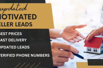 provide real estate motivated seller leads with skip tracing and wholesale leads