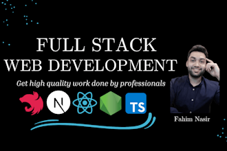 do full stack website development with nextjs reactjs nestjs