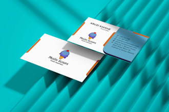 make business cards and visiting cards as your brand guideliness
