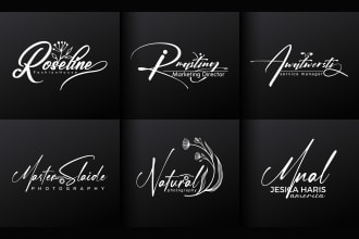 design handwriting signature watermark scripted cursive notary fancy camera logo