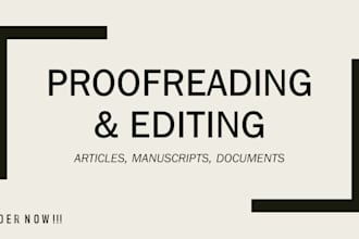 proofread your articles and documents