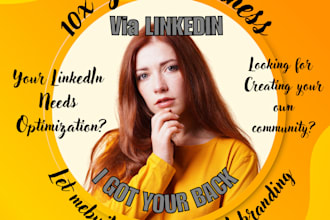 manage your linkedin and build your personal branding