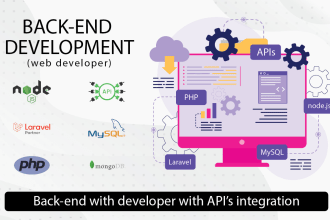 develop backend with laravel