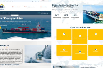 build logistics website, trucking website, transport website