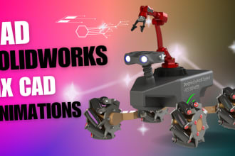 do 3d cad modeling, product design, 2d and 3d drawings
