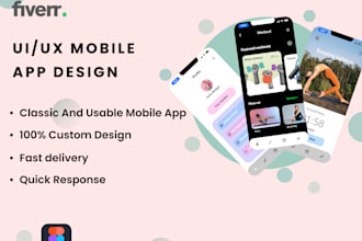 do a classic and usable mobile app design for ios or android