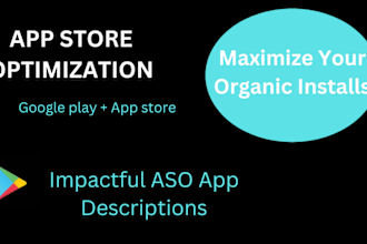 do app store optimization for andriod or ios app and game