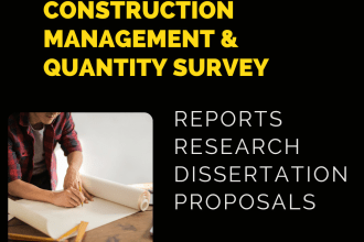 do construction management and quantity survey reports, research, dissertations