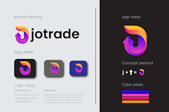 do modern minimalist 3d gradient software app saas website logo design redesign