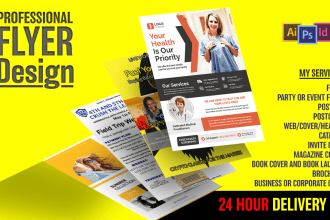 design flyer, brochure, invite or poster for your business