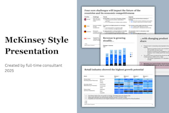 create consulting style business presentation slides