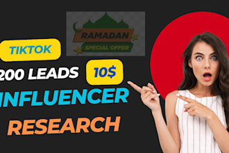 find verified tiktok targeted influencer leads with email