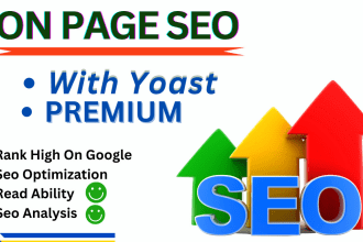 do on page SEO of wordpress website with premium yoast plugin for your ranking