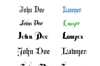 Hot Deals!  write your name or a text in gothic style