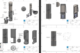 do cad modeling, technical drawings, files for 3d printing