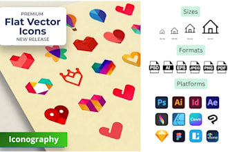 design premium illustrative custom icons