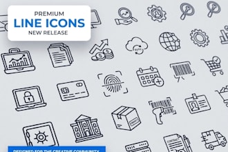design premium illustrative custom icons