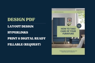 design PDF form, ebook, etc with your branding in canva or adobe indesign