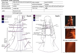 create professional fashion technical drawing and tech packs