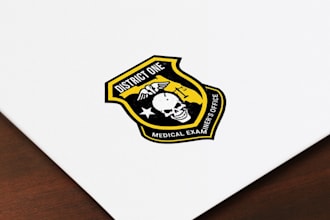 create a retro vintage badge logo for you
