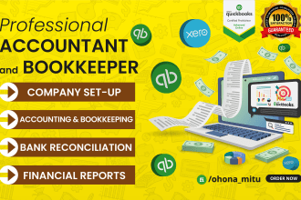 be accountant, bookkeeper for clean up in quickbooks online and xero