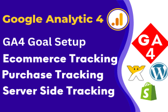 fix or setup google analytics 4, ga4 ecommerce tracking, conversion tracking GTM