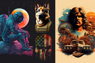 create ai art illustration and ai design using midjourney ai