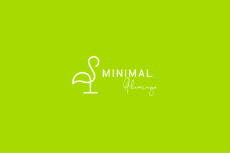 design modern minimalist line art logo