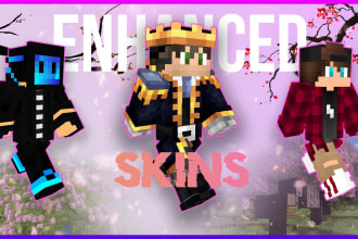 make epic minecraft skin with enhanced details