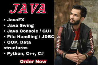 help you in java console gui swing javafx database tasks and projects