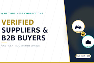 find suppliers, distributors and b2b customers in uae, ksa and gcc