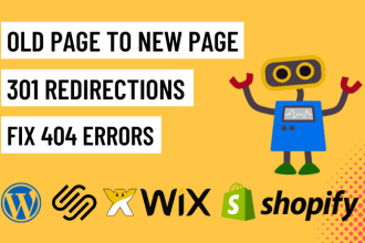 do 301 redirects, fix 404 errors to make SEO friendly URL