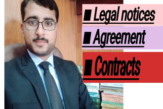 write legal notice and agreement
